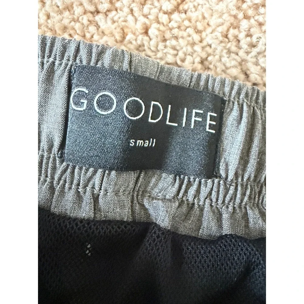 Goodlife Mens Swim Trunks‎ Heathered Grey Elastic Waist Drawstring Shorts Small